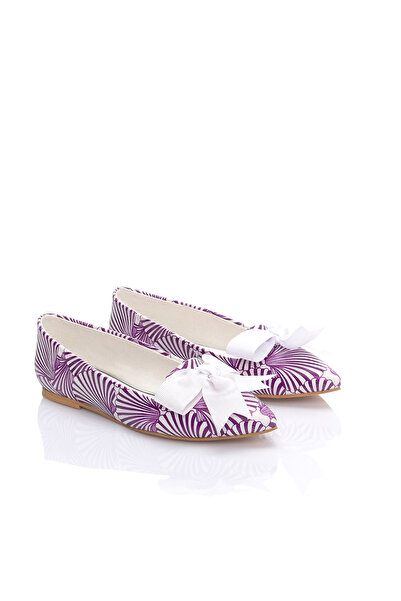 JustBow Printed Colorful Women's Ballerinas