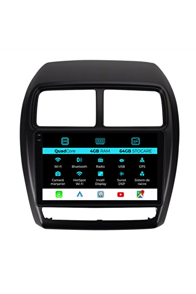 OEM Navigație dedicată Mitsubishi ASX (2016 - 2019), QuadCore, 9 inci, 4 GB R...