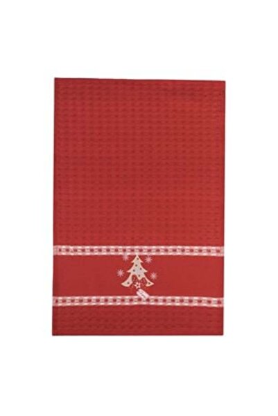 SHOPIENS Christmas Kitchen Towel Red Burgundy Fir 60 x 40 cm