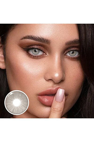 Fancy Look Meteor Gray Gray colored contact lenses, complete package with solution and case