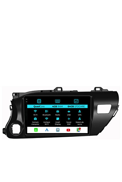 OEM Navigație dedicată Toyota Hilux 2015+, QuadCore, 10 inci, 4 GB RAM, 64 GB...