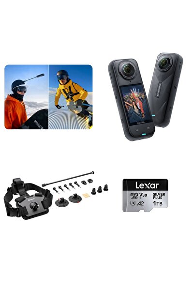 Insta360 X5 Aksiyon Kamerası - Kayak Kiti 1 TB