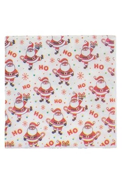 SHOPIENS 1-Ply White Christmas Santa "Ho Ho Ho" Napkins 33 x 33 cm - 40 pcs