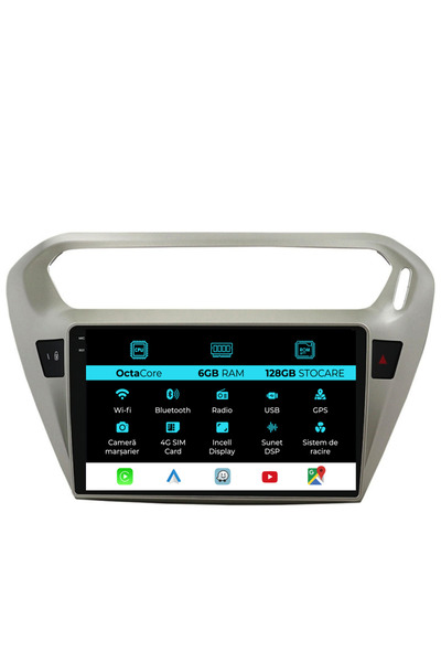 OEM Navigatie Dedicata Citroen C-Elysee (2013-2018), 9Inch, 6Gb Ram, 128Gb St...