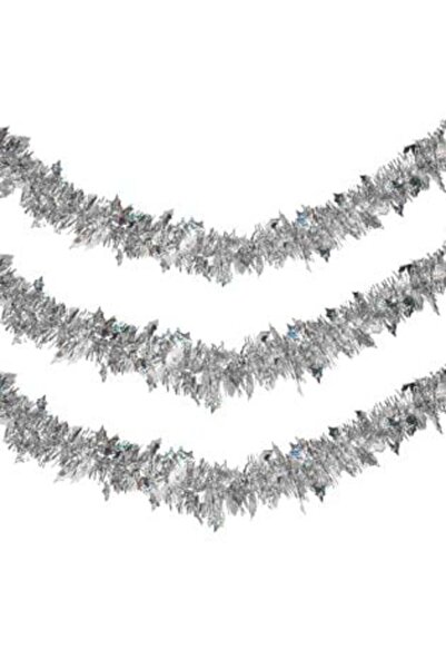 SHOPIENS Ασημένια Χριστουγεννιάτικη Λωρίδα 3 μ. x 8 εκ.