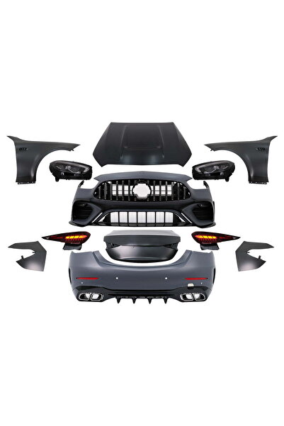 OEM Pachet Exterior compatibil cu Mercedes C-Class W205 Sedan (2014-2018) Con...