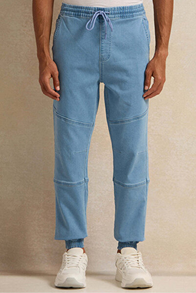 REDTAG Men Blue Denim Jogger Jeans