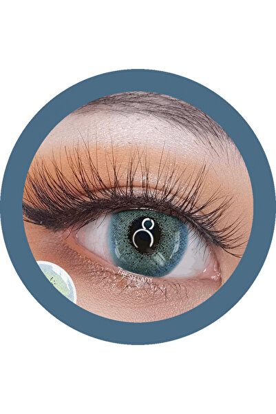 Fancy Look Ocean Blue Lentile de contact colorate albastre, pachet complet cu solutie si suport