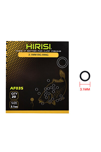 HIRISI حلقات دائرية لصيد سمك الشبوط مقاس 3.1 مم، 60 قطعة، لوصلات الخطاف، حلقا...