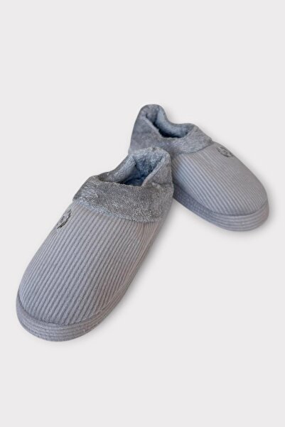 Liger Men's Lightweight Non-Slip Sole Home Shoes Slippers Gray