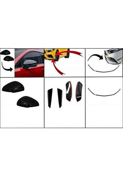 OEM Kit Ornamente bara fata flapsuri cu Lip Bara Fata si Capace Oglinzi Merce...