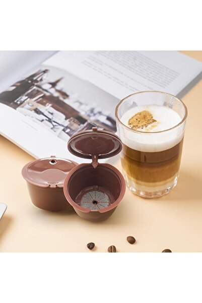 zola Σετ 6 επαναχρησιμοποιούμενων καψουλών καφέ, συμβατές με Dolce Gusto, 2 βούρτσες καθαρισμού, 2 κουτάλια