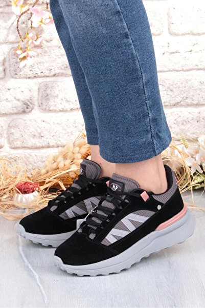 M.P. Pantofi sport pentru femei, iarnă, impermeabili, anti-alunecare, talpă Eva, ușoare, confortabile, ortopedice, din piele, stil negru