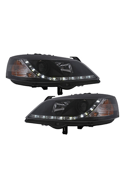 OEM Faruri LED DRL compatibil cu Opel Astra G (09.1997-02.2004) Negru