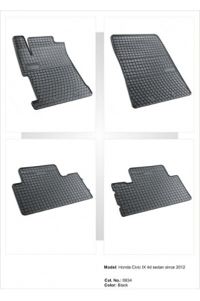 OEM Covoare cauciuc HONDA CIVIC IX 4D SEDAN 2012->