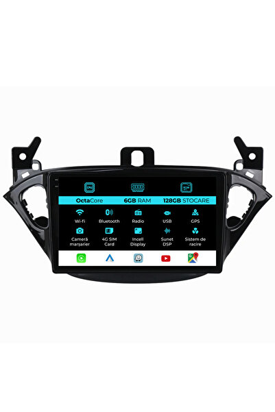OEM Navigatie Dedicata Opel Corsa E Adam (2012-2019), 9Inch, 6Gb Ram, 128Gb S...