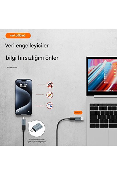 LivX حاجز بيانات من USB إلى Type-C - حاجز البيانات باللون الأرجواني OTGBU