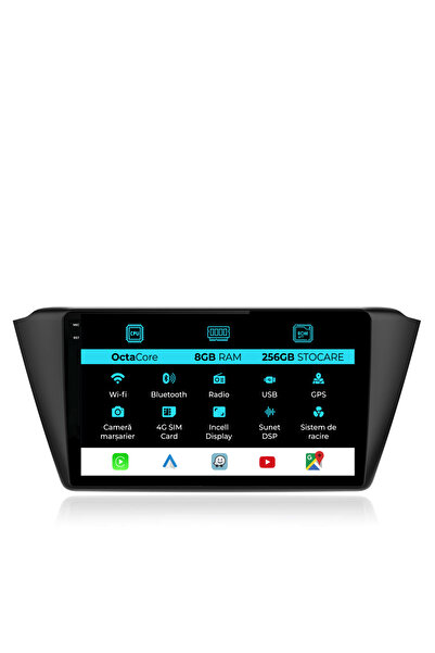 OEM Navigatie Dedicata Skoda Fabia (2014-2019), Incell 9Inch, 8Gb Ram, 256Gb ...