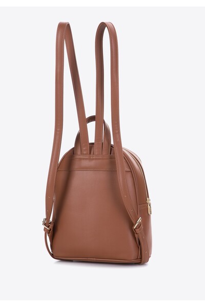 Wittchen Rucsac de damă cu blană artificială în față, maro și crem, maro și c...