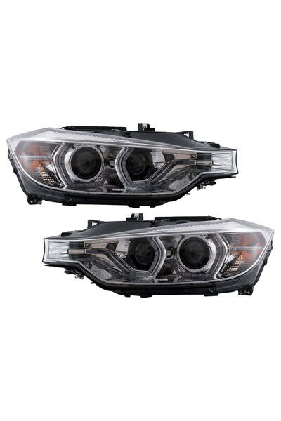 OEM Faruri Angel Eyes LED DRL compatibil cu BMW 3 Series F30 F31 Sedan Tourin...