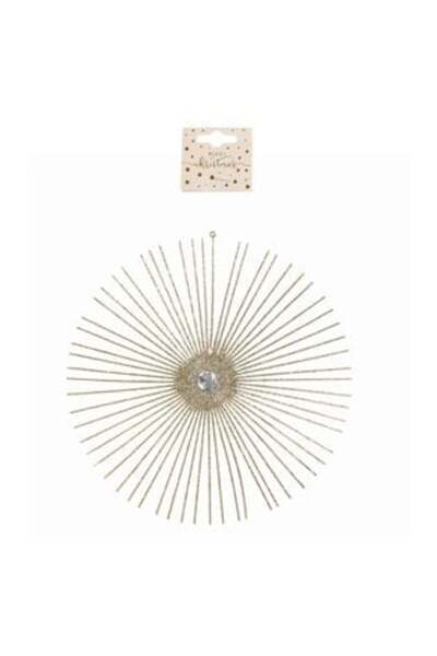 SHOPIENS Ornament fulg de zăpadă cu sclipici și pietre 28 cm