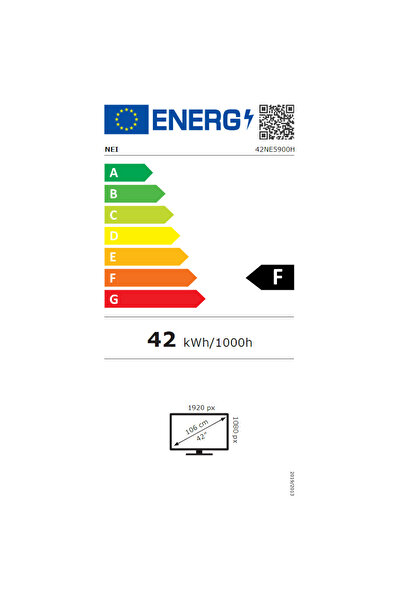 NEI Full HD 42NE5900H Smart TV 106 cm, VIDAA OS System, Wi-Fi, Netflix, YouTube