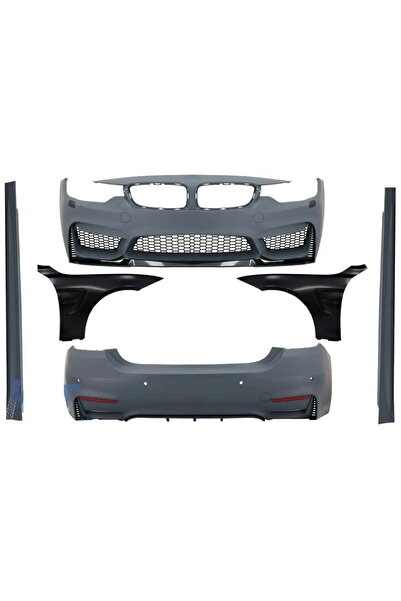 OEM Pachet Exterior Complet cu Aripi Laterale Negre BMW Seria 4 F32 F33 Coupe...