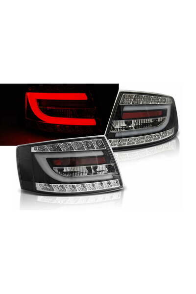 OEM LED Taillights compatible with Audi A6 C6 4F Sedan (04.2004-2008) 7-PIN Black