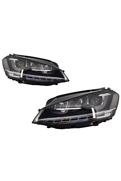 OEM Faruri 3D LED Volan Dreapta compatibil cu VW Golf VII (2012-2017) R-Line ...