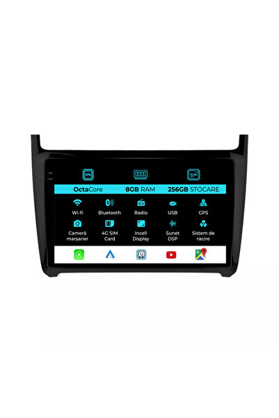 OEM Navigatie Dedicata Volkswagen Polo (2009-2018), Incell 9Inch, 8Gb Ram, 25...