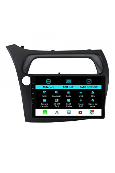 OEM Navigație dedicată Honda Civic Hatchback (2006 - 2011), 9 inci, 4 GB RAM,...