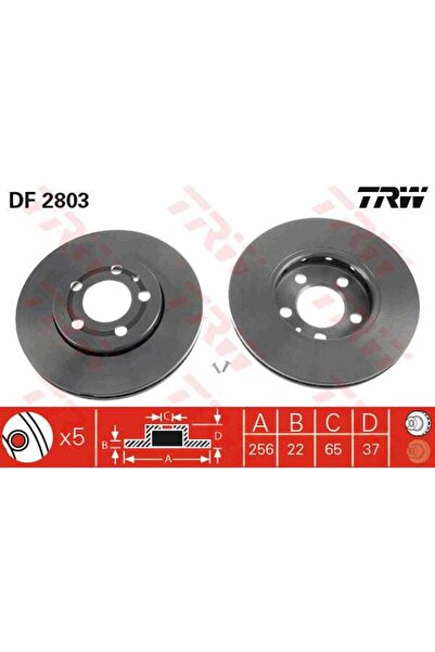 OEM Disc frana fata VW Bora 1998-2005, TRW DF2803