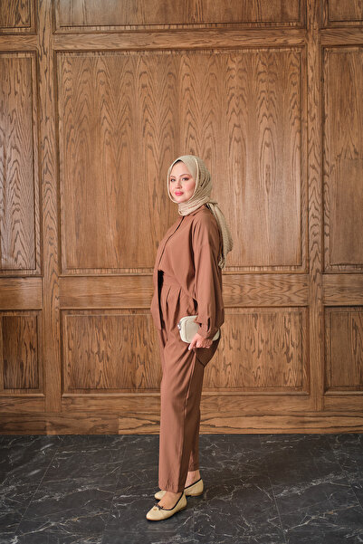 LOCCO Women's Shirt Set Tan