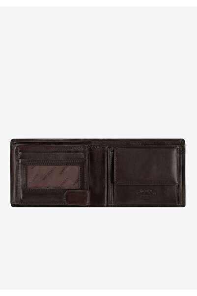 Wittchen Men's Leather Wallet, Double Fold, Brown, Leather