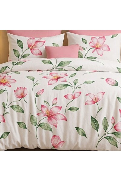 Pucioasa Διπλά κλινοσκεπάσματα με ροζ κρίνους