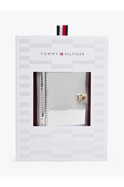Tommy Hilfiger Long Metallic Credit Women's Gray Wallet Aw0Aw18038Pe6