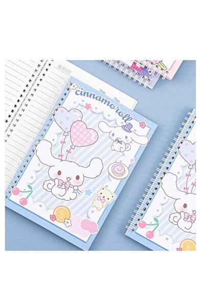 Generic دفاتر يوميات حلزونية جميلة - غلاف مقوى بخطوط عريضة مقاس A5، عبوة من 4 قطع