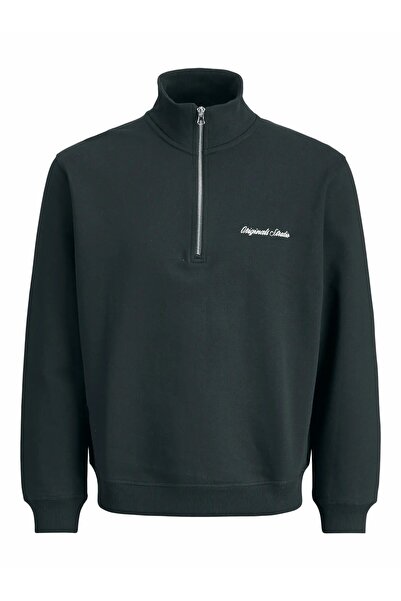 Jack & Jones Muška zelena Jornorrebro Emb majica sa visokim ovratnikom Noos 1...