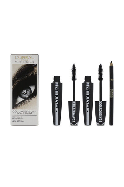 L'Oreal Paris Set L'Oreal Paris: Mega Volume Collagene 24h Extra Mascara Black 2 pcs 9 ml + Contour Khol ...