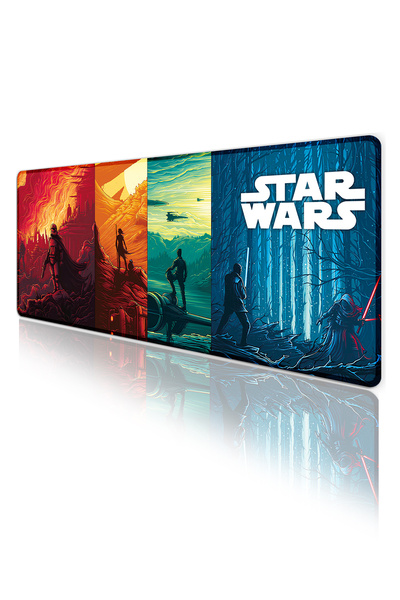 Hamiki Star wars gaming keyboard mouse pad non-slip base stitched edges desk mat 70x30 cm
