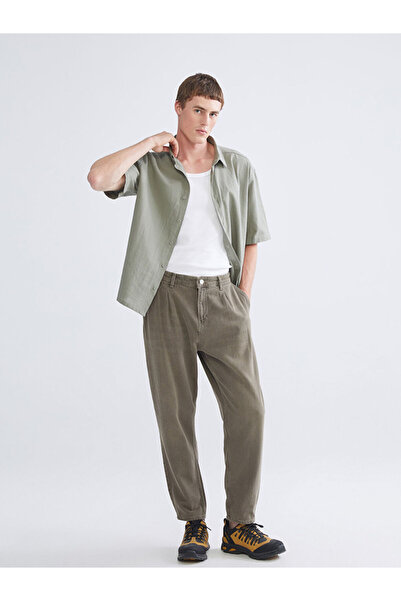 LC Waikiki Ανδρικό τζιν παντελόνι καφέ 800 Balloon Fit