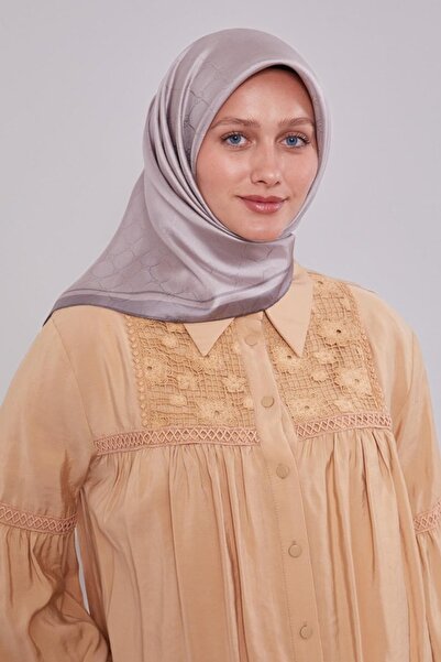 Levidor Μεταξωτό μαντήλι με μονόγραμμα με ρίγες στην άκρη