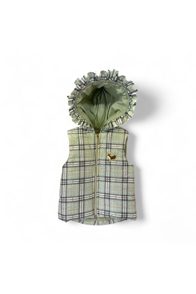 Gocoland Girl's hooded plaid vest
