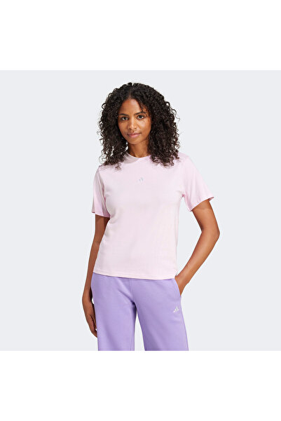 adidas Essentials Small Logo Women's Pink T-Shirt