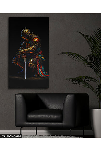 CeSht Războinic din bronz, pânză dintr-o singură bucată, pictură pe pânză