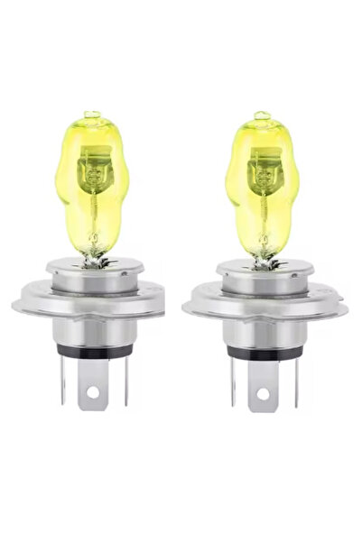 Ruan Set of 2 LED car bulbs H3 12V 100W 6000K HOD yellow XENON