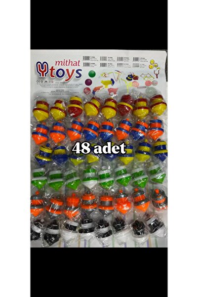 grsoyuncak Topaç Oyuncak Kurmalı Basmalı 48 ADET
