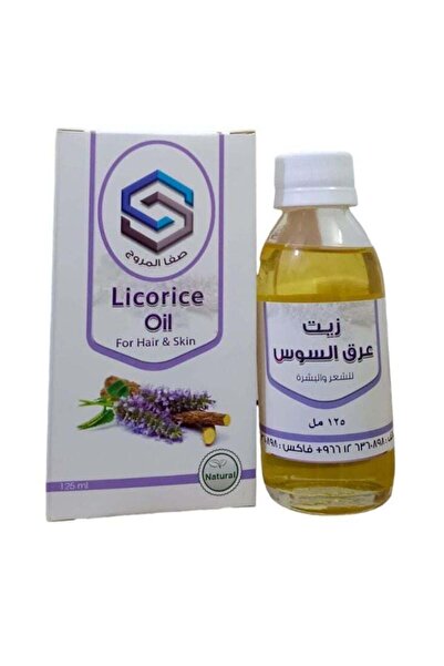 Natural زيت عرق السوس الفاخر ١٠٠٪؜ - زيت مُفتح ومُهدئ للشعر والبشرة ١٢٥ مل