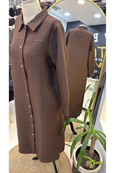 Invee 7039 kahve Çıtçıtlı Kap