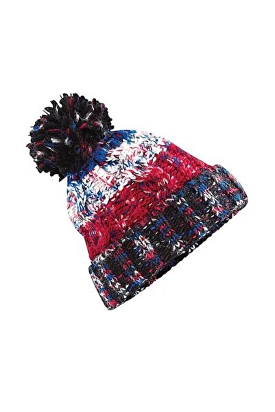 RONIC - Lined 'Corks' knitted hat, one-size unisex, White/Blue/Red